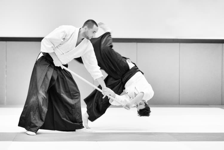 Groupe d’aïkidokas au dojo de Mazamet